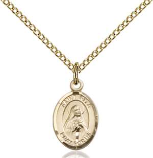 St. Rita of Cascia Medal<br/>9181 Oval, Gold Filled