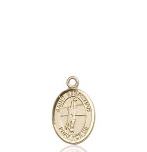 St. Sebastian / Volleyball Medal<br/>9186 Oval, 14kt Gold