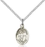 St. Sebastian / Volleyball Medal<br/>9186 Oval, Sterling Silver