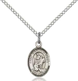 St. Martin of Tours Medal<br/>9200 Oval, Sterling Silver