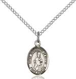 St. Augustine of Hippo Medal<br/>9202 Oval, Sterling Silver