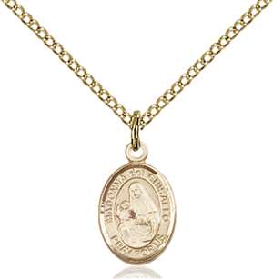 St. Madonna Del Ghisallo Medal<br/>9203 Oval, Gold Filled