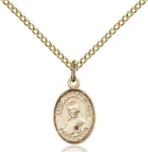St. John Neumann Medal<br/>9204 Oval, Gold Filled