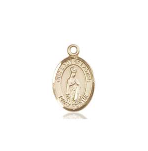 Our Lady of Fatima Medal<br/>9205 Oval, 14kt Gold