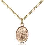 St. Petronille Medal<br/>9209 Oval, Gold Filled