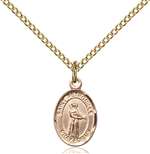 St. Petronille Medal<br/>9209 Oval, Gold Filled