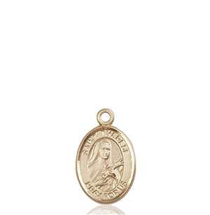 St. Therese of Lisieux Medal<br/>9210 Oval, 14kt Gold