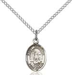 St. Germaine Cousin Medal<br/>9211 Oval, Sterling Silver