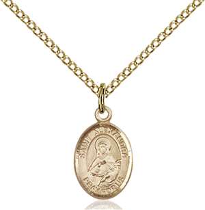 St. Alexandra Medal<br/>9215 Oval, Gold Filled