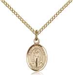 St. Barnabas Medal<br/>9216 Oval, Gold Filled
