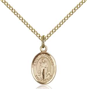 St. Barnabas Medal<br/>9216 Oval, Gold Filled