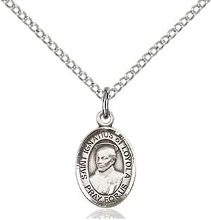 St. Ignatius of Loyola Medal<br/>9217 Oval, Sterling Silver