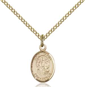 Holy Family Medal<br/>9218 Oval, Gold Filled