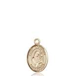 St. Gertrude of Nivelles Medal<br/>9219 Oval, 14kt Gold