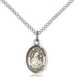 St. Gertrude of Nivelles Medal<br/>9219 Oval, Sterling Silver