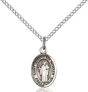 St. Joseph The Worker Medal<br/>9220 Oval, Sterling Silver