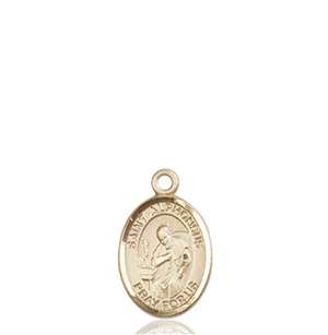 St. Alphonsus Medal<br/>9221 Oval, 14kt Gold