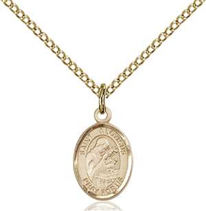 St. Aloysius Gonzaga Medal<br/>9225 Oval, Gold Filled