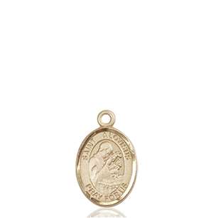 St. Aloysius Gonzaga Medal<br/>9225 Oval, 14kt Gold