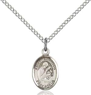 St. Aloysius Gonzaga Medal<br/>9225 Oval, Sterling Silver