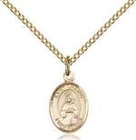 St. Lillian Medal<br/>9226 Oval, Gold Filled
