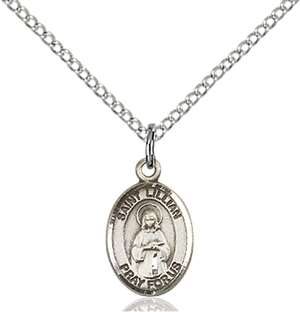 St. Lillian Medal<br/>9226 Oval, Sterling Silver