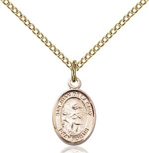 San Juan De La Cruz Medal<br/>9232 Oval, Gold Filled