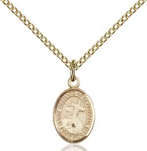 St. Bernard of Clairvaux Medal<br/>9233 Oval, Gold Filled