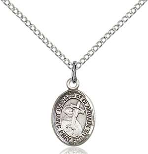 St. Bernard of Clairvaux Medal<br/>9233 Oval, Sterling Silver