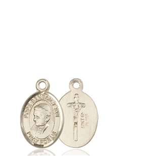 Pope Benedict XVI Medal<br/>9235 Oval, 14kt Gold