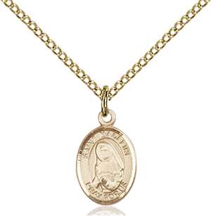 St. Madeline Sophie Barat Medal<br/>9236 Oval, Gold Filled