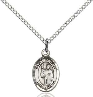 St. Maurus Medal<br/>9241 Oval, Sterling Silver