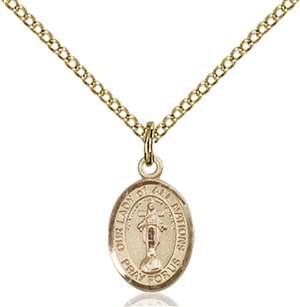 Our Lady of All Nations Medal<br/>9242 Oval, Gold Filled