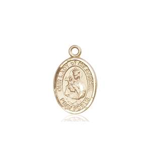 Our Lady of Mount Carmel Medal<br/>9243 Oval, 14kt Gold