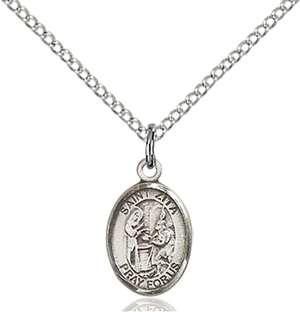 St. Zita Medal<br/>9244 Oval, Sterling Silver