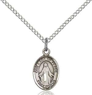 Our Lady of Peace Medal<br/>9245 Oval, Sterling Silver