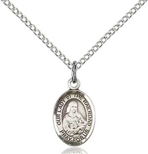 Our Lady of the Railroad Medal<br/>9247 Oval, Sterling Silver