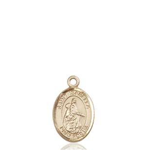 St. Isabella of Portugal Medal<br/>9250 Oval, 14kt Gold