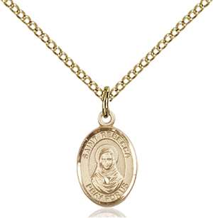 St. Rebecca Medal<br/>9252 Oval, Gold Filled