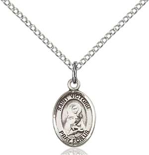 St. Victoria Medal<br/>9253 Oval, Sterling Silver