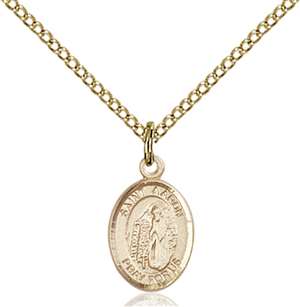 St. Aaron Medal<br/>9254 Oval, Gold Filled