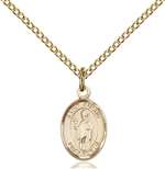 St. Austin Medal<br/>9256 Oval, Gold Filled