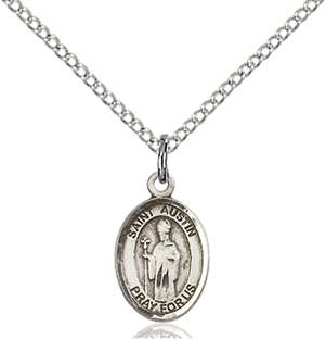 St. Austin Medal<br/>9256 Oval, Sterling Silver