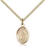 St. Christian Demosthenes Medal<br/>9257 Oval, Gold Filled