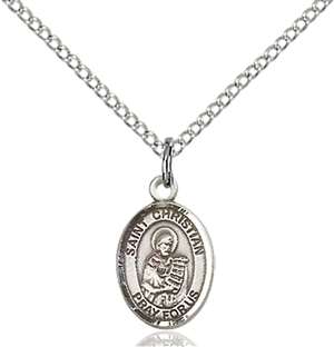 St. Christian Demosthenes Medal<br/>9257 Oval, Sterling Silver