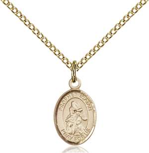 St. Isaiah Medal<br/>9258 Oval, Gold Filled