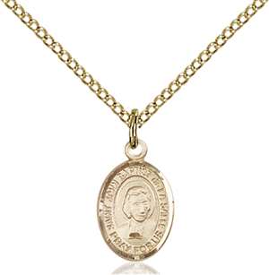 St. John Baptist de La Salle Medal<br/>9262 Oval, Gold Filled