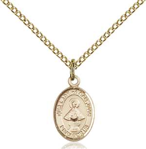 Our Lady of San Juan Medal<br/>9263 Oval, Gold Filled