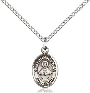 Our Lady of San Juan Medal<br/>9263 Oval, Sterling Silver