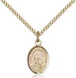 St. Bernard of Montjoux Medal<br/>9264 Oval, Gold Filled